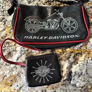 Harley Davidson purse and coin purse